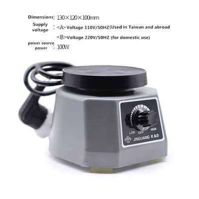 Δονητής οδοντιατρικού γύψου 4'' Μικρός αναδευτήρας μεταβλητής έντασης Οδοντιατρικός εξοπλισμός εργαστηρίου Τραπέζι κραδασμών για Gypsm Dental Product