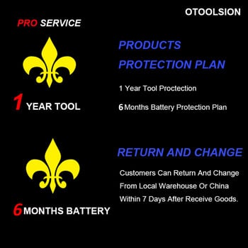 Κρουστικό ηλεκτρικό τρυπάνι OTOOLSION 21V Βαβίδια μπαταρίας μεταβλητής ταχύτητας 1,5Ah Ασύρματο τρυπάνι με μπαταρία λιθίου