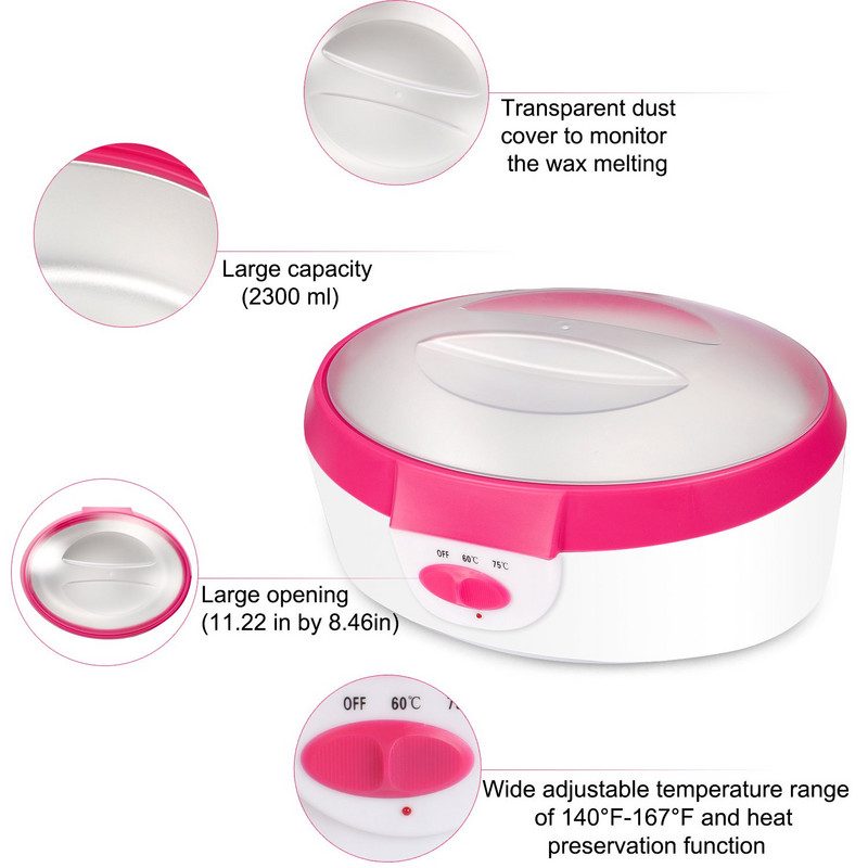 Μηχανή παραφίνης για χέρια και πόδια Paraffin Wax Bath Quick Heat Paraffin Wax Warmer with 200g Paraffin Wax 2 Mitts Booties