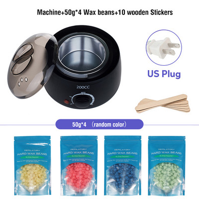 200CC Wax Heater szőrtelenítő viaszgép paraffin viasz melegítő edény SPA kéz láb test szőr epilátor szőrtelenítő dropshipping