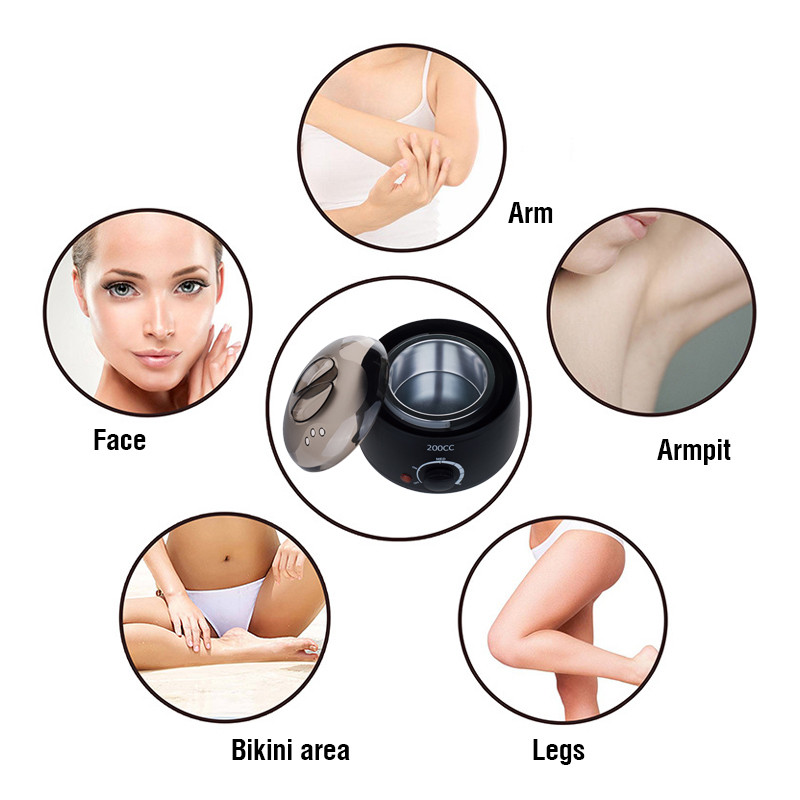 200CC Wax Heater szőrtelenítő viaszgép paraffin viasz melegítő edény SPA kéz láb test szőr epilátor szőrtelenítő dropshipping