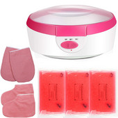 Topliji aparat za vosak Grijač parafina za ruke, stopala Spa pomlađivanje kože Pedikura Komplet za depilaciju voskom Terapeutska kupka Hidratantna s rukavicama