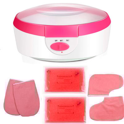 Topliji aparat za vosak Grijač parafina za ruke, stopala Spa pomlađivanje kože Pedikura Komplet za depilaciju voskom Terapeutska kupka Hidratantna s rukavicama