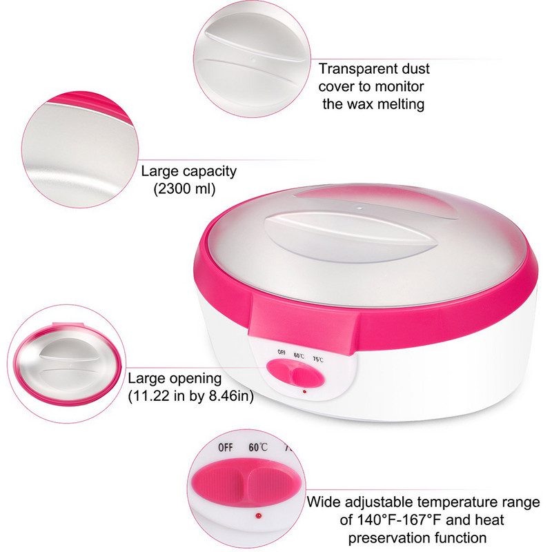 Topliji aparat za vosak Grijač parafina za ruke, stopala Spa pomlađivanje kože Pedikura Komplet za depilaciju voskom Terapeutska kupka Hidratantna s rukavicama