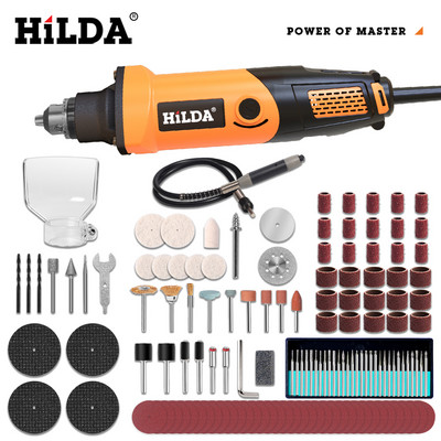 HILDA Rotary Tools Ηλεκτρικό τρυπάνι Mini Grinder Mini Grinder Κοπή στίλβωση διάτρηση με αξεσουάρ