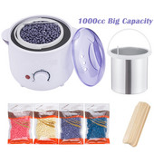 Waxing Kit Wax Warmer szőrtelenítő gép kemény viasz babokkal Calentador de cera Wax Melter Famatricák hónaljbikinihez