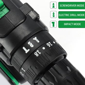 Ηλεκτρικό τρυπάνι χειρός 25V Impact Electric Battery Three Function Screwdriver Home Diy Power Tools Διακόσμηση σπιτιού και διάτρηση