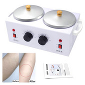 Încălzitor de ceară dublu Încălzitor electric de ceară Mașină de topire a ceară de parafină Echipament de îndepărtare a părului SPA facial cald