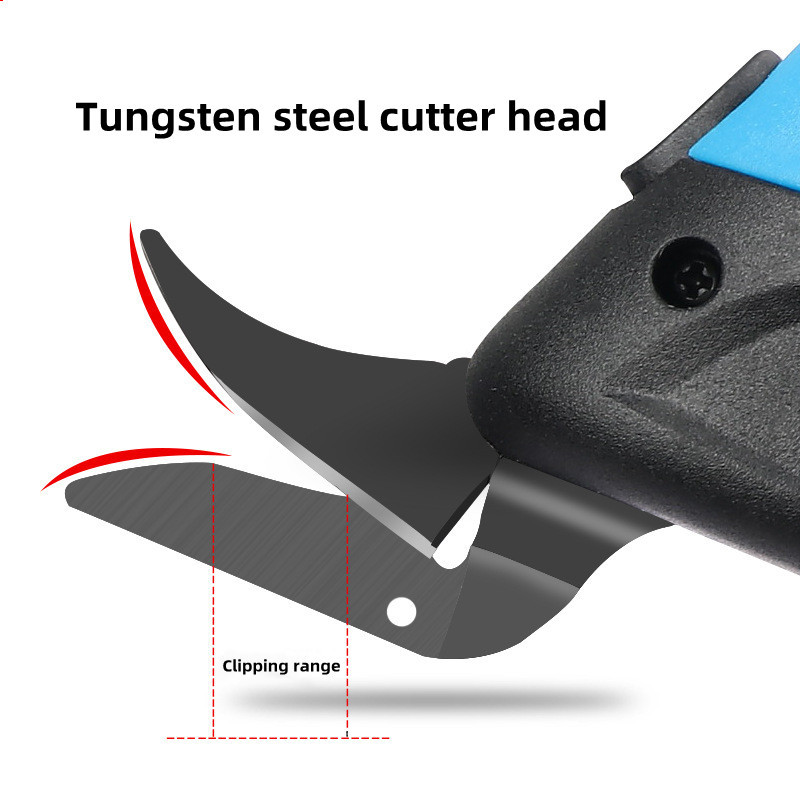 Foarfece electrice Mașină de tăiat pânză Încărcare cu litiu Cusut piele Foarfece de croitorie Lamă din oțel din tungsten Instrument de mână portabil