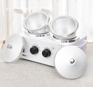 Szőrtelenítő viaszgép Double Pot Paraffine Warmer Wax Heater SPA kéz- és láb epilátor szőrtelenítő eszköz