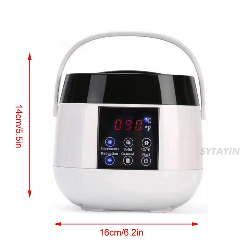 Încălzitor cu ceară pentru îndepărtarea părului Topitor profesional de epilare cu ceară pentru îndepărtarea părului Afișaj LCD inteligent pentru temperatură Kit de epilare cu ceară SPA