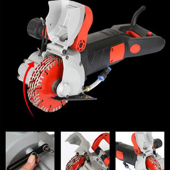 Κουλοχέρη τοίχου 4800W Electric Wall Chaser Groove Cutting Machine 40mm- Dustproof and Infrared Sighting