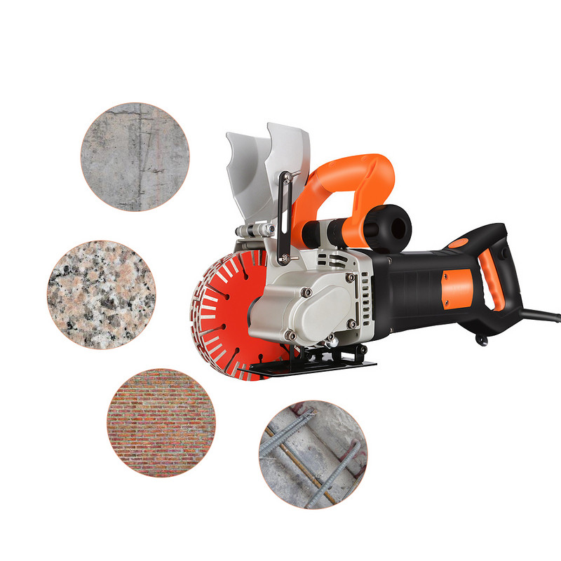 Falvágó gép 4800 W elektromos falvágó horonyvágó gép 40 mm-es porálló és infravörös irányzék