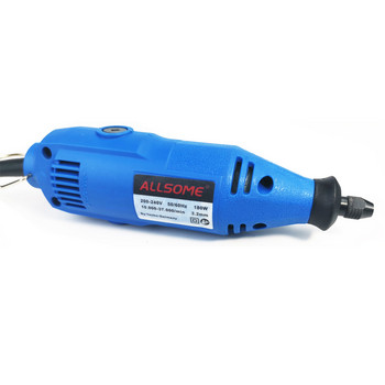 ALLSOM 180W Electric Dremel Engraving Mini Drill μηχανή στίλβωσης Περιστροφικό εργαλείο μεταβλητής ταχύτητας με εξαρτήματα 148 τμχ HT2831