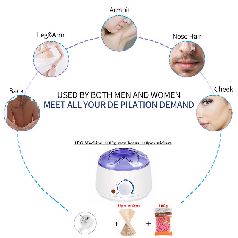 500cc Stroj za topljenje voska Toplija Uklanjanje dlačica Grijač voska Depilacija Grijanje Epilator Fast Smooth Skin Njega Grijanje Depilacija Spa