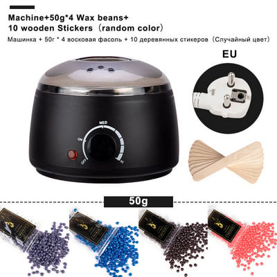 Elektromos szőrtelenítő Wax-melt Machine Heater Cire epilation Wax Bean 10db Matricák Szőrtelenítő Szett Gyantázó készlet cera depilatori