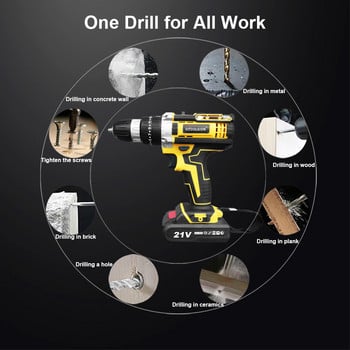 OTOOLSION Νέο ηλεκτρικό κατσαβίδι κρουστικό δραπανοκατσάβιδο 21V Επαναφορτιζόμενη μπαταρία Ασύρματο τρυπάνι χειρός Ηλεκτρικά εργαλεία για DIY σπίτι