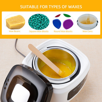 Electric Wax Heater Wax-Melt Machine Hair Removal Wax Warmer 500ML Large Space Dipping Pot Wax-Quick Melting Depilatory Heater