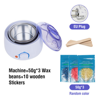 200CC Wax Heater melegítő szőrtelenítő gép kéz lábhoz Body SPA epilátor paraffin viasz edény + viaszbab + fa pálcikák