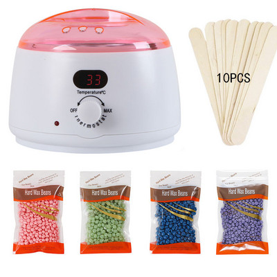 Wax Warmer Paraffin Wax Heater Machine Feet Mini SPA Hand Machine testszőrtelenítő szőrtelenítő eszköz 400 g viaszbabbal