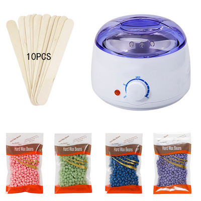 Wax Warmer Paraffin Wax Heater Machine Feet Mini SPA Hand Machine testszőrtelenítő szőrtelenítő eszköz 400 g viaszbabbal