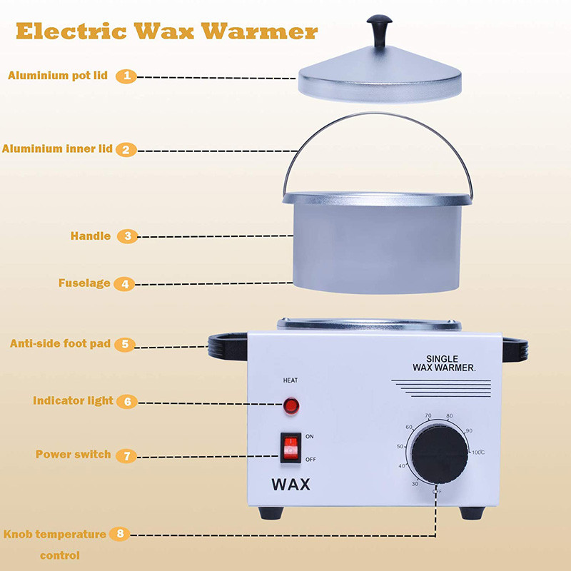 Wax Heater Warmer Szőrtelenítő Paraffin Melegítő Epilátor Kéz és Láb SPA szőrtelenítő eszköz Keritherapy System Szépségszalon