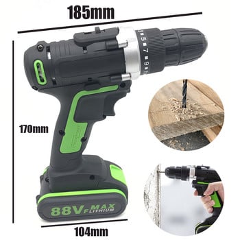 88VF Li-ion Battery Mini Drill Ασύρματο Ηλεκτρικό Τρυπάνι Κατσαβίδι Τρυπάνι Οδηγός ξυλουργικής Ηλεκτρικά Εργαλεία με Σετ τρυπανιού Νέο