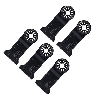 Мултиинструмент HCS Комплект остриета за триони Бързо освобождаващи се въртящи се остриета за метал, дърво, пластмасови режещи електрически инструменти Аксесоари Осцилиращ трион