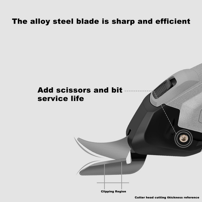 4V bežične električne škare za tkanine Škare za šivanje kožne tkanine Električne punjive ručne rezače
