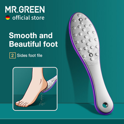 MR.GREEN Εργαλεία περιποίησης ποδιών πεντικιούρ Λίμα ποδιών Rasps Callus Dead Skin Dead Set Skin Remover Σετ από ανοξείδωτο ατσάλι Professional Two Sides