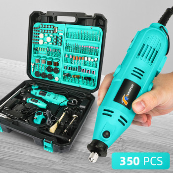 Mini Rotary Tool 220V/110V DIY Mini Dremel Drill Power Tool Mini Grinder Μηχανή στίλβωσης με τρυπάνι χειρός με εξαρτήματα Dremel