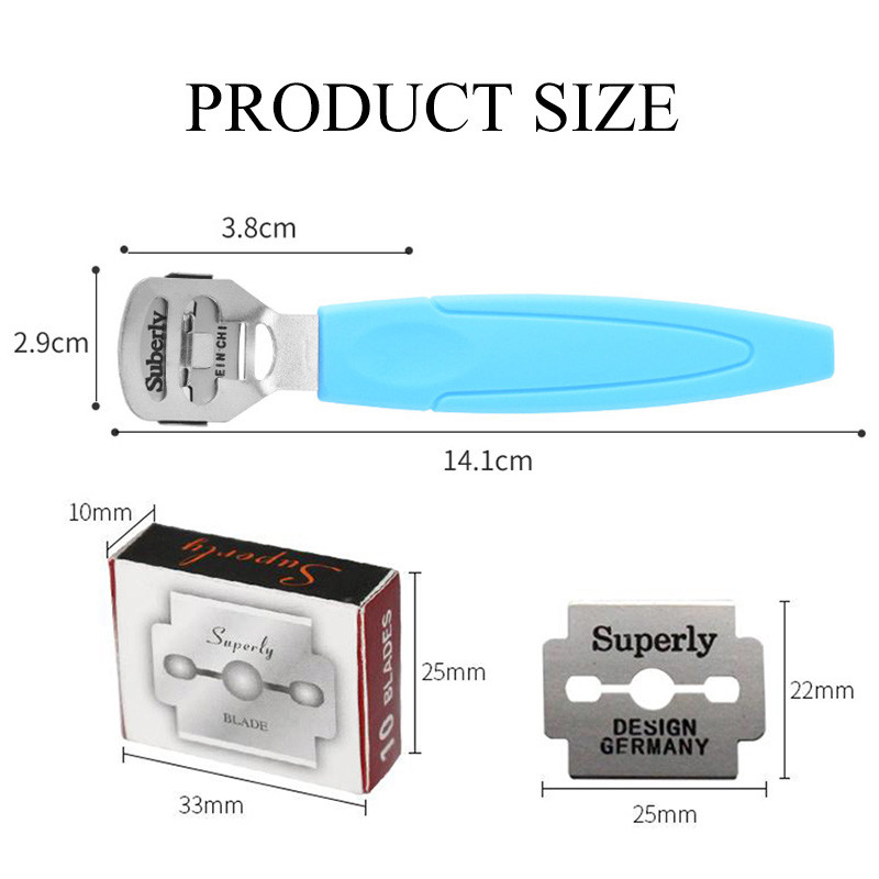 1 kom. Brijač za kožu stopala od nehrđajućeg čelika Rezač za skidanje zanoktica Rašpica Turpija za pedikuru Alat za njegu stopala