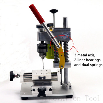 Mini Drill Press Precision CNC επιτραπέζια φρέζα φορητό τρυπάνι πάγκου 795 κινητήρα B10 Chuck Metal Wooden DIY Crafts Tool