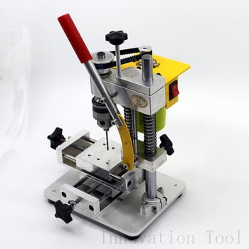 Mini Drill Press Precision CNC επιτραπέζια φρέζα φορητό τρυπάνι πάγκου 795 κινητήρα B10 Chuck Metal Wooden DIY Crafts Tool