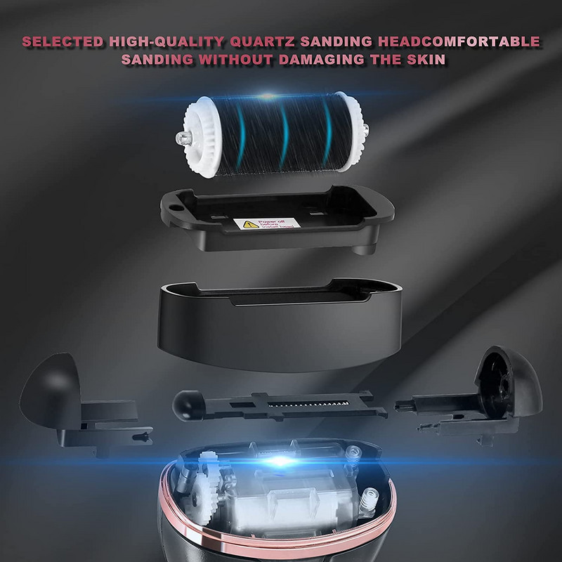 Elektrinis pėdų dildės nuospaudų šalinimo aparatas pedikiūro prietaisas pėdoms valyti pėdas kulnui kietai įtrūkusiai negyvai odai Pėdų šlifuoklis priežiūros priemonė