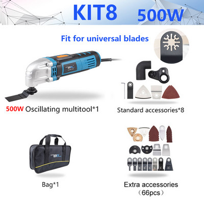 NEWONE 300W/350W/500W осцилиращ инструмент Мултифункционален електроинструмент Електрически тример Реновиращ трион 3 с дръжка, Направи си сам подобрение на дома