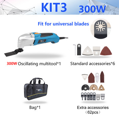 NEWONE 300W/350W/500W осцилиращ инструмент Мултифункционален електроинструмент Електрически тример Реновиращ трион 3 с дръжка, Направи си сам подобрение на дома
