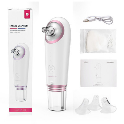 KinseiBeauty Mașină de îndepărtare a punctelor negre cu bule mici Dispozitiv de curățare a ciclului de apă Dispozitiv electric de curățare profundă a feței Instrument de înfrumusețare pentru îngrijirea pielii