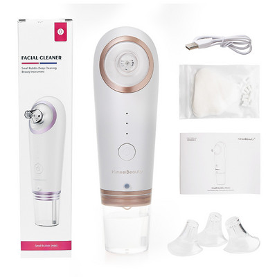 KinseiBeauty Mașină de îndepărtare a punctelor negre cu bule mici Dispozitiv de curățare a ciclului de apă Dispozitiv electric de curățare profundă a feței Instrument de înfrumusețare pentru îngrijirea pielii