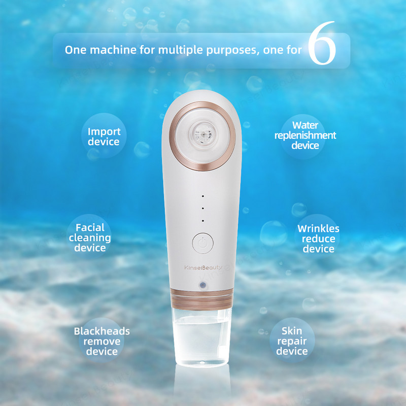 KinseiBeauty Mașină de îndepărtare a punctelor negre cu bule mici Dispozitiv de curățare a ciclului de apă Dispozitiv electric de curățare profundă a feței Instrument de înfrumusețare pentru îngrijirea pielii