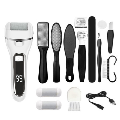 Įkraunama elektrinė pėdos dildė kulnams Šlifavimo pedikiūro įrankiai Profesionalus pėdų priežiūros įrankis Dead Hard Skin nuospaudų valiklis