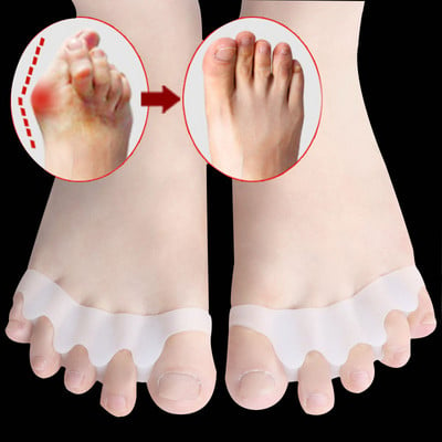 Toe Separator Corrector Szilikon Bunion Corrector Hallux Valgus Spacer Hajegyenesítő Fájdalomcsillapítás Biztonságos többszöri használatú lábápolás