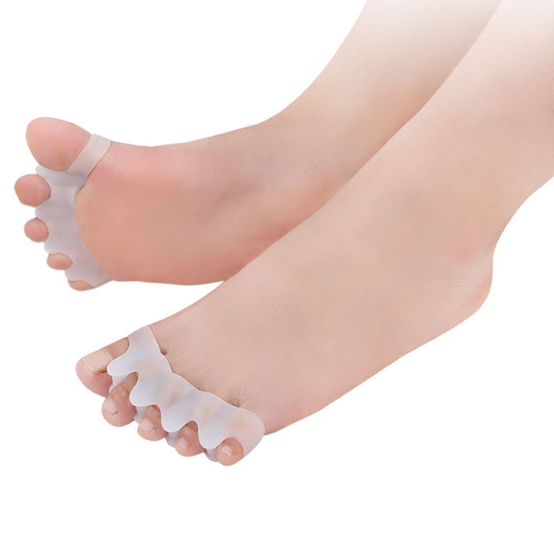 Korekcija odvajača nožnih prstiju Silikonski korektor čukljeva Hallux Valgus Spacer ispravljač za ravnanje Ublažava bol Siguran za višekratnu upotrebu Njega stopala