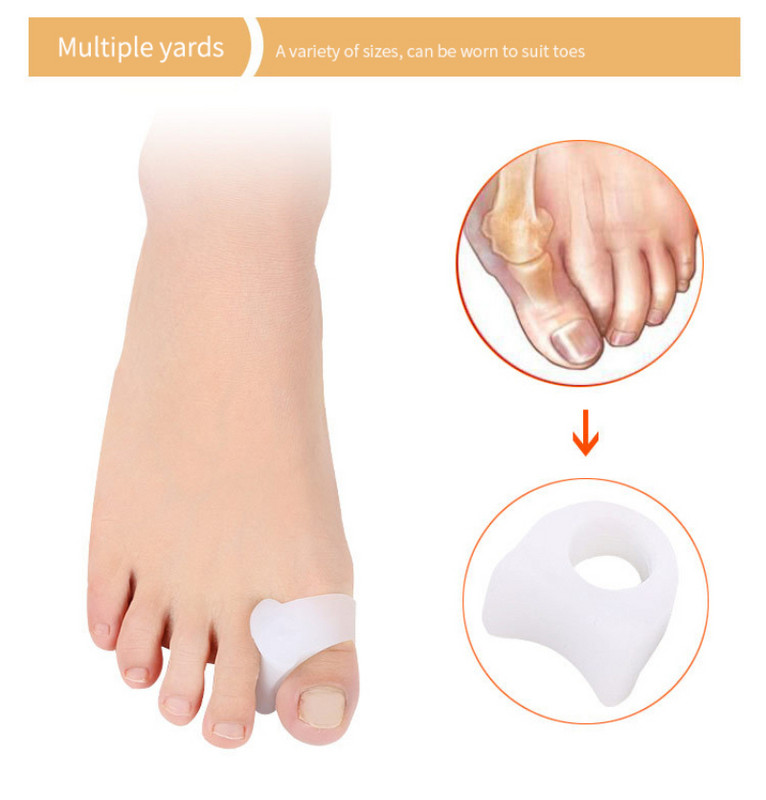 2 vnt. Silikoniniai pirštų atskyriklis kaulo ektropiono reguliatorius pirštų išorinis prietaisas Big Hallux Valgus korektorius pėdų priežiūros įrankiai
