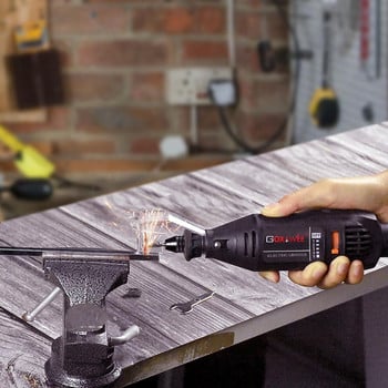 GOXAWEE Electric Mini Hand Drill Rotary Tools Μηχανή στίλβωσης Μύλος με χαράκτη ξύλου μετάλλου για ηλεκτρικά εργαλεία Dremel 4000