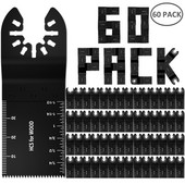 60/50/20/10/5 PCS Аксесоари за режещи ножове Осцилиращи многофункционални ножове за триони за Renovator Power Инструменти за рязане на дърво Накрайници