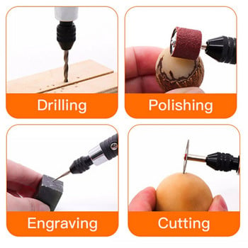 15000RPM Χειρός USB Mini Electric Grinder Drill Grinder Engraving Pen Grinding Machine With 40/105/161/217Pc Tool Accessories Set DIY