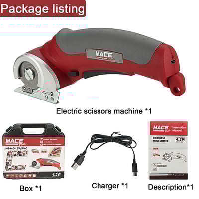 Električne škare Punjive bežične električne škare za rezanje kartona kožne tkanine spomenar tepih električni rotacijski rez