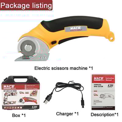 Električne škare Punjive bežične električne škare za rezanje kartona kožne tkanine spomenar tepih električni rotacijski rez