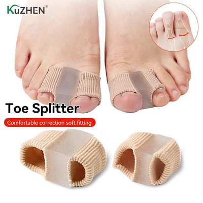 Silicone Toe Spreader Separator Bunion Hallux Valgus Corrector Thumb Foot Care Orthopedic Finger Toe Separator Correction Pad